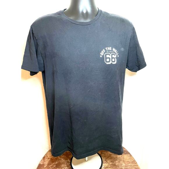 Vans Off The Wall Since 66 Black T-Shirt Men’s Medium - Picture 1 of 6